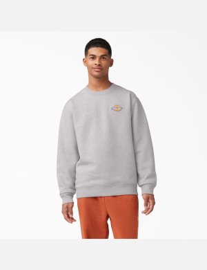 Dickies Fleece Embroidered Chest Logo Grå | 915608-IPS
