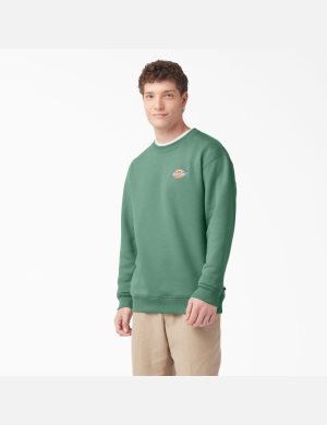 Dickies Fleece Embroidered Chest Logo Mörkgröna | 932418-XND
