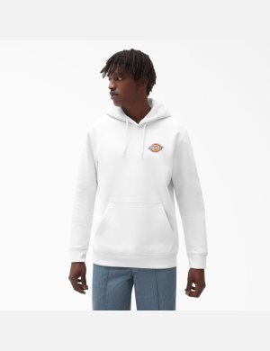 Dickies Fleece Embroidered Chest Logo Vita | 501392-NVC