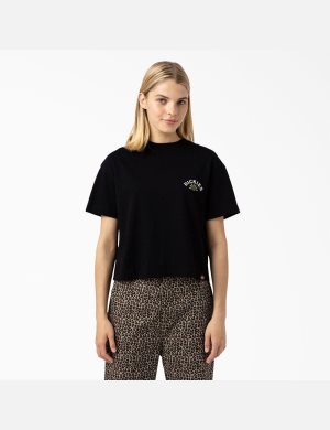 Dickies Fort Lewis Cropped Tryck Svarta | 607142-PIJ