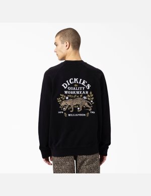 Dickies Fort Lewis Embroidered Svarta | 349752-MYF