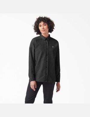 Dickies Halleyville Oversized Corduroy Svarta | 195648-HAY