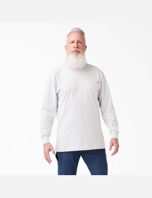 Dickies Heavyweight Crew Neck T-Shirt Grå | 603489-AEV