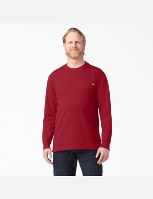 Dickies Heavyweight Crew Neck T-Shirt Röda | 754268-NSD