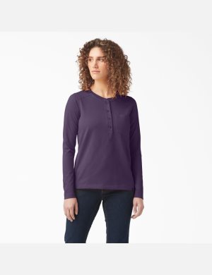 Dickies Heavyweight Henley Lila | 248705-RUX