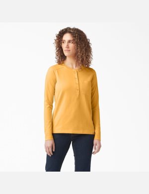 Dickies Heavyweight Henley Orange | 129605-FCK