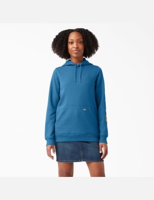 Dickies Heavyweight Logo Sleeve Blå | 509641-ADQ