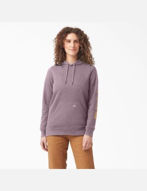 Dickies Heavyweight Logo Sleeve Lila | 954321-AOL