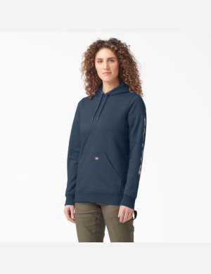 Dickies Heavyweight Logo Sleeve Marinblå | 325168-EDT