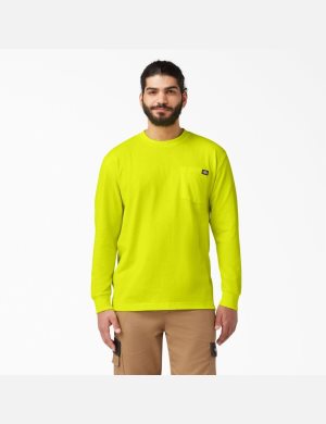 Dickies Heavyweight Neon Crew Neck T-Shirt Ljusgula | 953746-BDK