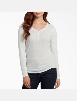 Dickies Henley Shirt Vita | 148605-NYU
