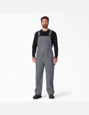 Dickies Hickory Stripe Bib Stripes | 327846-NJW