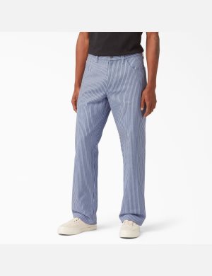 Dickies Hickory Stripe Carpenter Lila | 953217-HGK