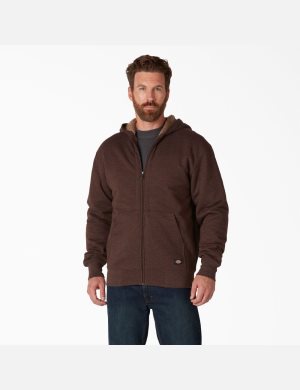 Dickies High Pile Fleece Fodrade Full Zip Choklad | 076241-DIN