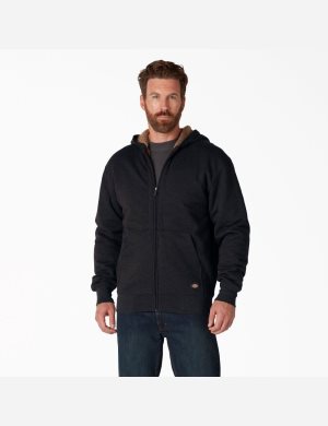 Dickies High Pile Fleece Fodrade Full Zip Svarta | 546230-HDW