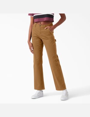 Dickies High Waisted Carpenter Bruna | 389105-CXJ
