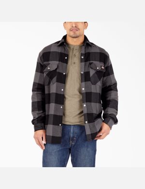 Dickies Hydroshield Flannel High Pile Fleece Svarta Mörk | 782314-FTE