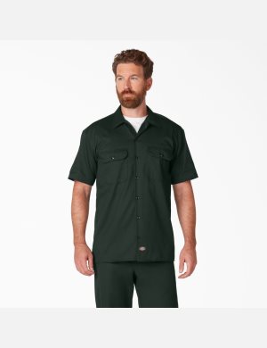 Dickies Korta Sleeve Gröna | 289716-WBD