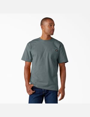 Dickies Korta Sleeve Heavyweight Blå | 701632-ORB