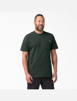 Dickies Korta Sleeve Heavyweight Gröna | 095637-FHB