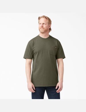 Dickies Korta Sleeve Heavyweight Gröna | 964738-POL