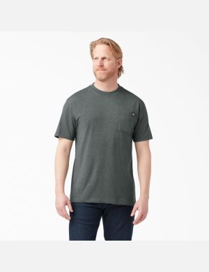 Dickies Korta Sleeve Heavyweight Heathered Gröna | 579208-XML