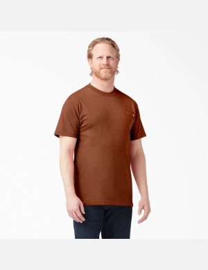 Dickies Korta Sleeve Heavyweight Heathered Röda | 704269-EVM