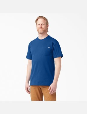 Dickies Korta Sleeve Heavyweight Kungsblått Blå | 801279-KRA