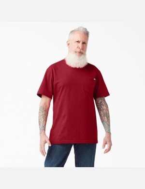 Dickies Korta Sleeve Heavyweight Röda | 654178-PBM