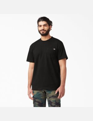 Dickies Korta Sleeve Heavyweight Svarta | 278154-PHE