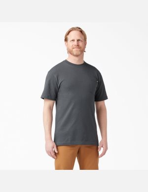 Dickies Korta Sleeve Pocket Grå | 214965-KLY