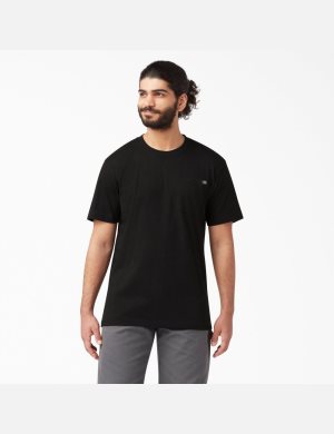 Dickies Korta Sleeve Pocket Svarta | 638015-MPA