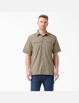 Dickies Korta Sleeve Ripstop Bruna | 120689-RIT
