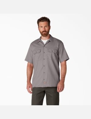 Dickies Korta Sleeve Silver | 269758-FVG