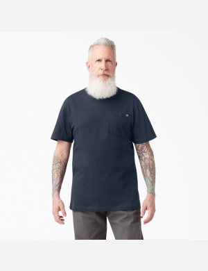 Dickies Korta Sleeve Two Packs Marinblå | 084593-NPC