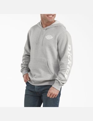 Dickies Logo Sleeve Fleece Grå | 215409-VJY