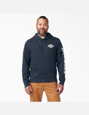 Dickies Logo Sleeve Fleece Marinblå | 396805-PBM