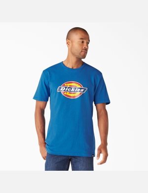 Dickies Logo Tryck Kungsblått Blå | 861025-QLO