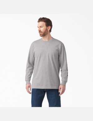 Dickies Logo Tryck T-Shirt Grå | 218340-XGE