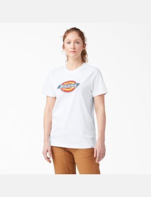 Dickies Logo Tryck Vita | 408931-MJK