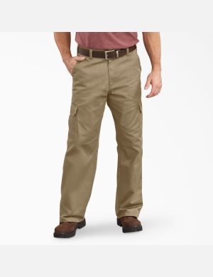 Dickies Loose Fit Hetero Leg Khaki | 869047-TEN
