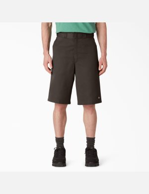Dickies Loose Fit Platta Front Mörkbruna | 173659-ABM