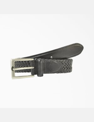 Dickies Läder Braided Svarta | 854016-WNL