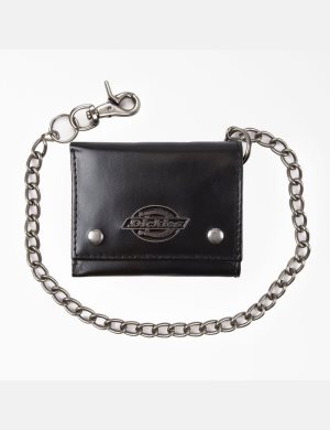 Dickies Läder Trifold Svarta | 574320-JAN