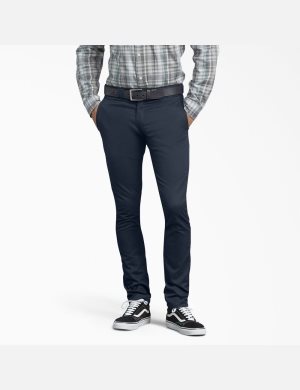 Dickies Mager Fit Hetero Leg Marinblå | 370895-OWE