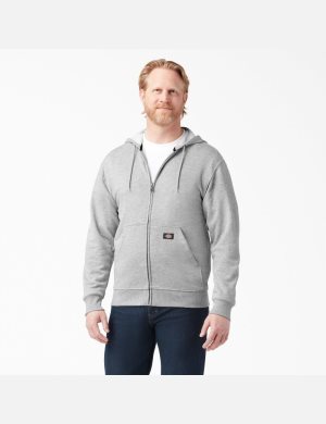 Dickies Midweight Fleece Zip Grå | 675324-ATU