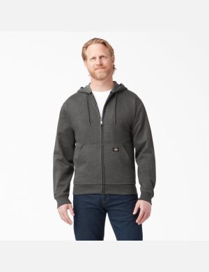Dickies Midweight Fleece Zip Mörkgrå | 582673-FTU