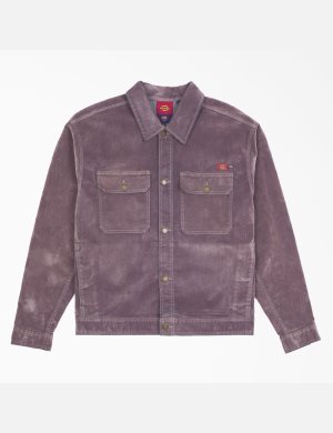 Dickies Opening Ceremony Flock Denim Utility Lila | 293856-RZK