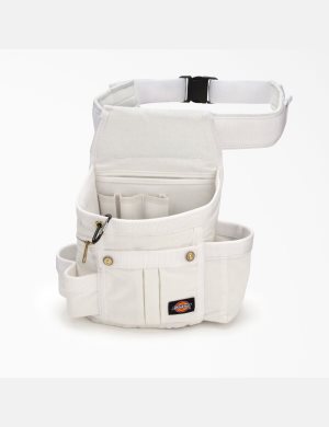 Dickies Painters 8-Pocket Utility Pouch & Vadderad Belt Set Vita | 169024-SMW