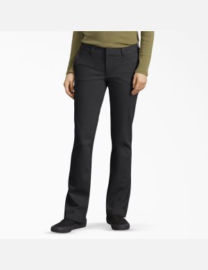 Dickies Perfect Shape Bootcut Svarta | 386452-XBH